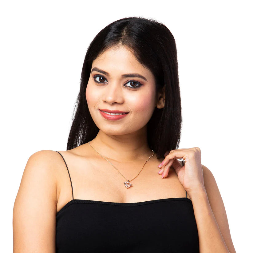 Angel Wings Heart Necklace – Dazzling Symbol of Love & Protection