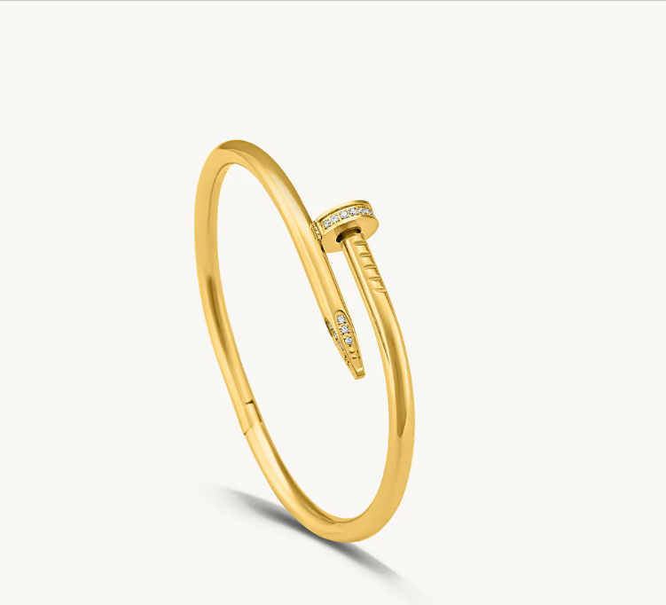 Luxury Nail Design Rose Gold Bracelet