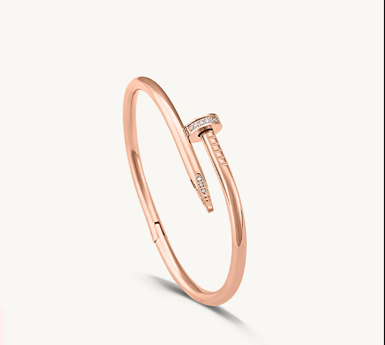 Luxury Nail Design Rose Gold Bracelet