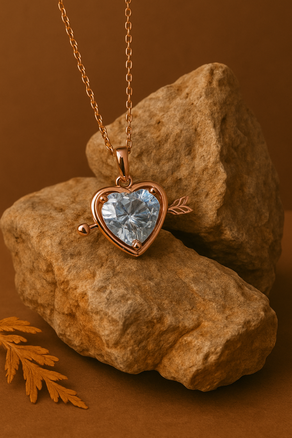 Rose Glow Heart